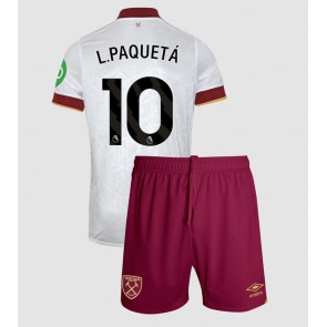 Billiga West Ham United Lucas Paqueta #10 Tredjeställ Barn 2024-25 Kortärmad (+ Korta byxor)